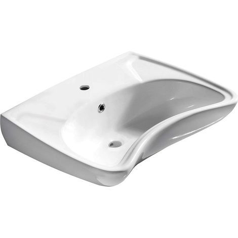 Sapho Disabled - Lavabo in ceramica 59x45,5 cm, per portatori di handicap (3001) 10TP60060 (1/4)