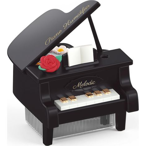 Tragbarer Mini-Luftbefeuchter, 350 ml, 1200 mAh, leise, für Zuhause/Kinderzimmer/Büro, tragbarer Mini-Luftbefeuchter, wiederaufladbarer Mini-Luftbefeuchter (schwarz)