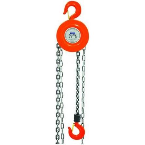 Paranco Manuale A Catena Freno Automatico Sicurezza Alzata 2,5 Mt Kg 2000 94368 (1/2)