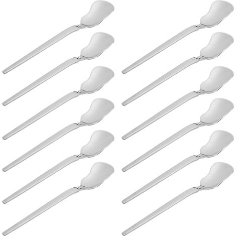 12 Pièces Cuillères Inox Coréen en Forme de Fleur pour Café, Glace et Dessert (1/5)