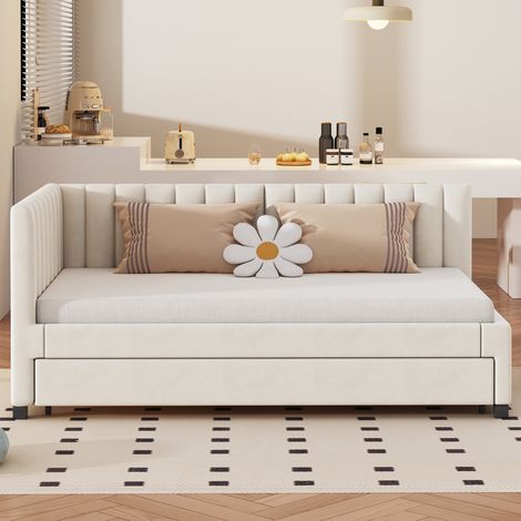 Lot de 2 rouleaux de papier peint intissé blanc, 53x1005 cm, lavable, aspect lisse, facile à poser, pour salon et chambre (1/5)