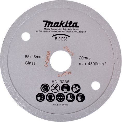 MAKITA B-21098 Spezial-Diamantklinge für Glas, 85 mm