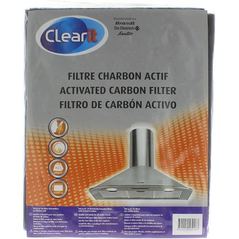 Filtre charbon 57x47cm universel (1/2)