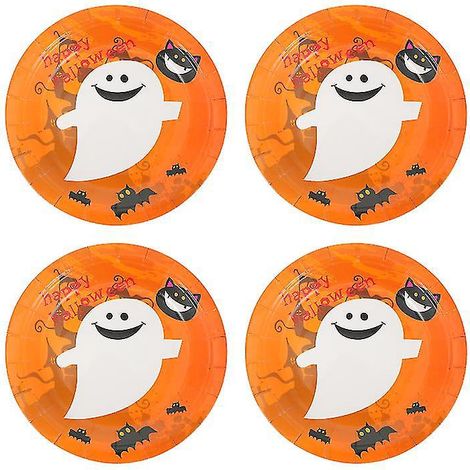 20 Pappteller für Halloween-Dekorationen