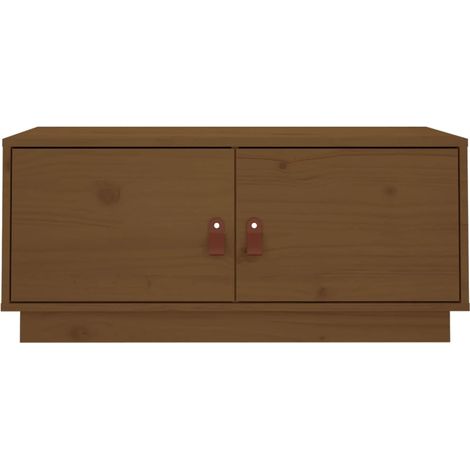 Maison Exclusive - Couchtisch Honigbraun 80x50x35 cm Massivholz K