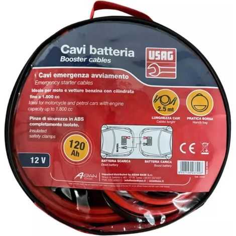 cavo avviamento auto usag 120 amp
