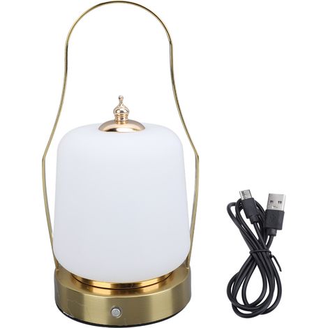Lampe Lanterne sans Fil LED Rechargeable Blanc, Blanc Chaud, Lumière Neutre 3 Modes Lumière Éclairage Mode Lampe Table avec Poignée Acrylique 25.5cm 3600mAh - Home, Bedroom, Camping