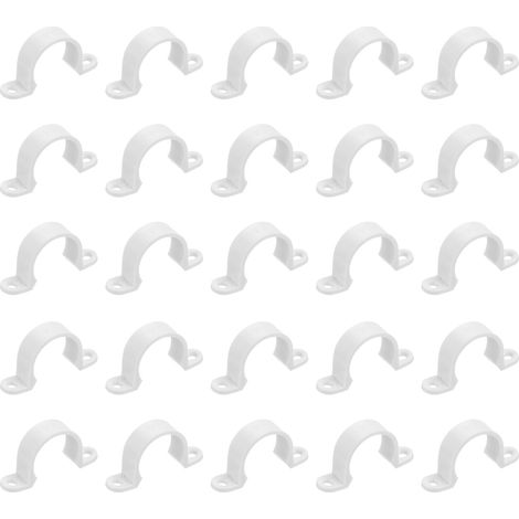 50Pcs Colliers de Serrage en Pvc Blanc (1/5)