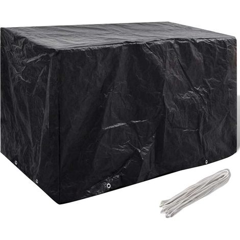 Housse de salon de jardin,Housse Table et Chaise de Jardin de Protection 8 œillets 140 x 70 x 90 cm -YZ769684 (1/5)