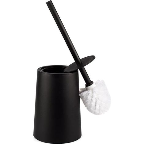 Brosse de toilette, Bosse WC avec support, Brosse wc noire design balayette wc plastique pour salle de bain-Fei Yu (1/3)