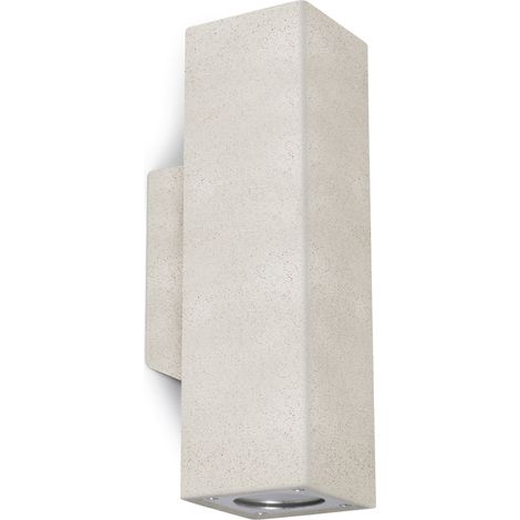 Applique STONE Square IP65 GU10 2x12W up-down Concrete blanco (1/4)