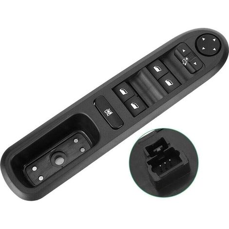 Accessoires de voiture de commutateur de commande de fenêtre cté conducteur gauche adaptés pour Peugeot 407 6D 6C 6E 6554.ER (1/5)
