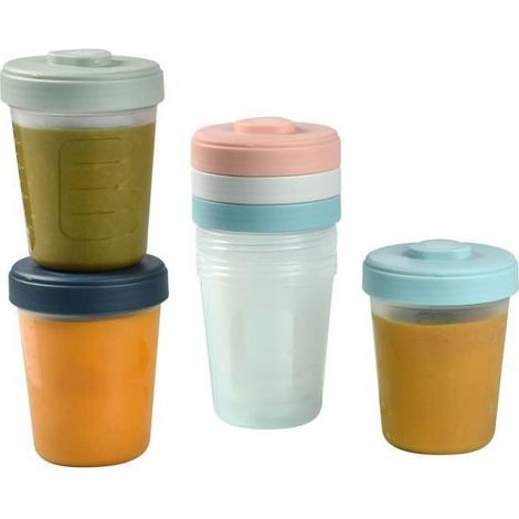 BEABA, Set 2° edad 6 porciones clip de conservación - 6x250ml