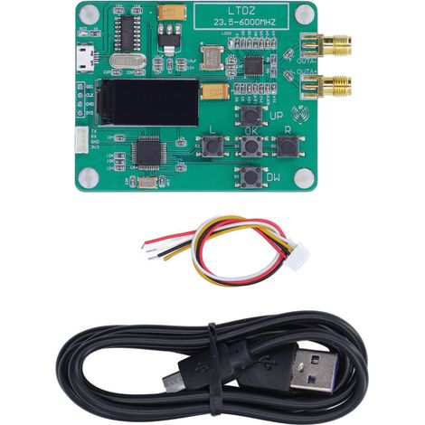 Signalquellenmodul-Generatorplatine 23,5–6000 MHz, elektronisches Bauteil, USB-5V-Stromversorgung (1/5)