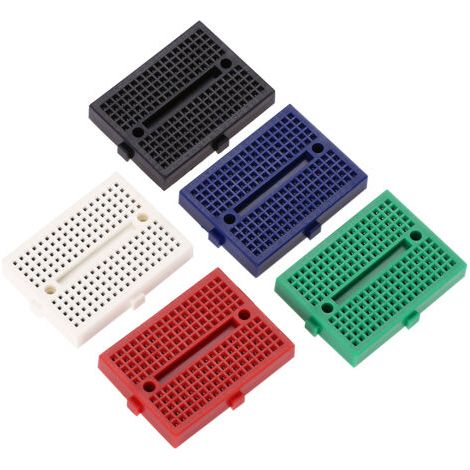 Ensemble de 5 mini plaques d'essai sans soudure en ABS, 170 points de couleur