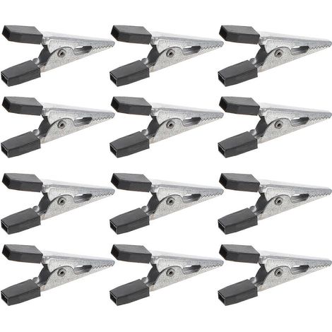 Lot de 20 clips de sécurité pour cages à oiseaux, verrous de porte, accessoires pour cages d'animaux domestiques-3.50X2.00X0.50CM-Black (1/3)