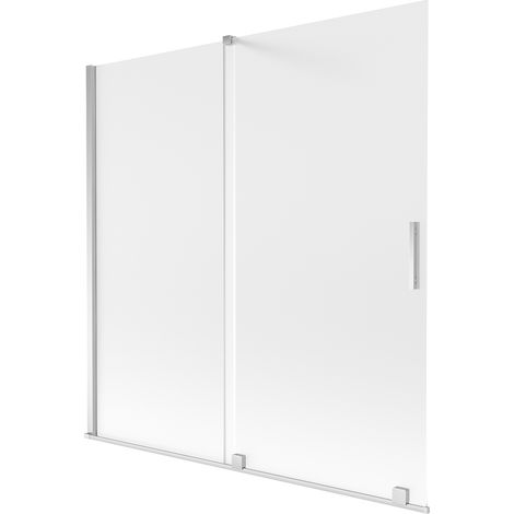 Mexen Velar 2-flügeliger Duschwand 160 x 150 cm, mattiert, Chrom - 896-160-000-31-01 (1/2)