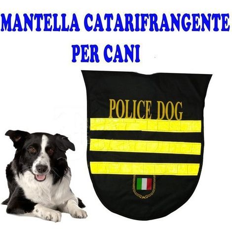 Manteau Impermeable Reflechissant Pour Chien De Police Taille M