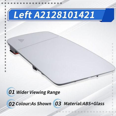 A2128101421 is suitable for Mercedes-Benz CES, GLA, GLK, W204, W212, and W221 left heated lens. (1/4)