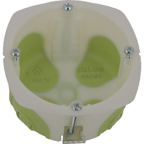 Boîte d'encastrement BBS - 1 poste - Ø 67 mm - Profondeur 40 mm - 550140 - Bizline