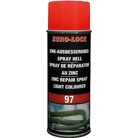 Spray de réparation zinc, clair, EURO LOCK LOS 97 spray a pulvériser 400ml (1/2)