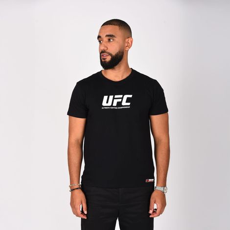 T-shirt con logo UFC nera taglia L