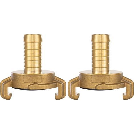 2 conectores rápidos de latón de 1/2 pulgada (sistema de enchufe Geka de 1/2 pulgada) (1/2)