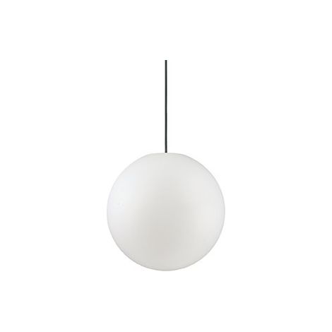 Ideal Lux Sole - 1 Licht Kleine Outdoor Globe Deckenpendelleuchte Weiß IP44, E27 (1/2)