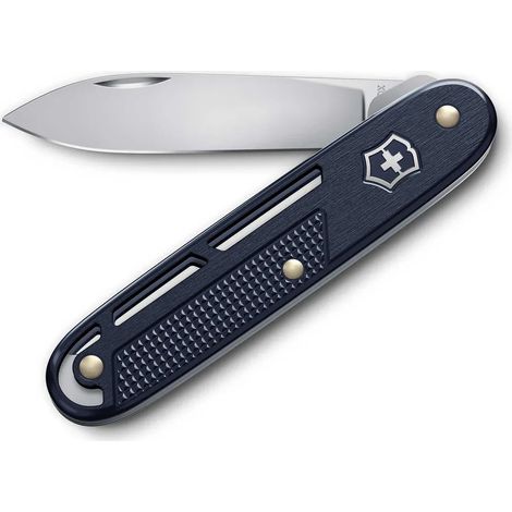 Coltellino Svizzero Victorinox Onefold Alox 93 mm – Coltello Tascabile Minimalista con Lama Bloccabile, dark blue - 0.8006.22