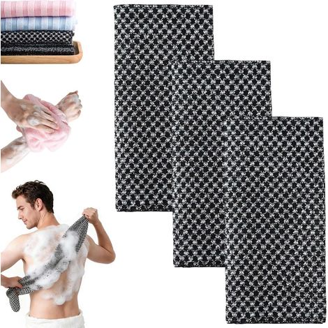 Serviette De Douche Exfoliante Ecovia, 2/4 Serviette Ecovia Exfoliante, SéChage Rapide, Facile à Utiliser, Portable Et Unisexe (3PC)