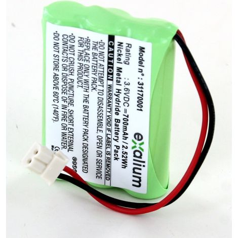 Batería 3.6V NiMh para AASTRA BE3850, BE3872, 55AAAH3BMX GP