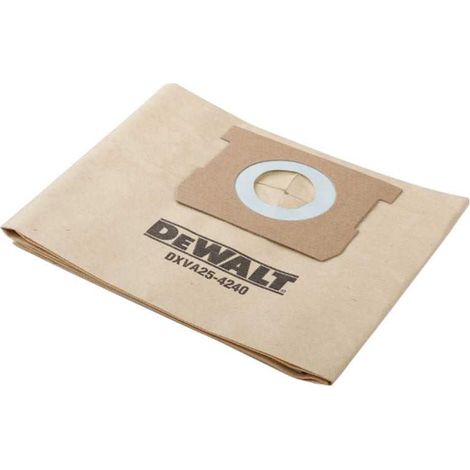 SET DE 3 FILTRE PAPIER FSC DeWALT POUR ASPIRATEUR TOOLBOX 101260