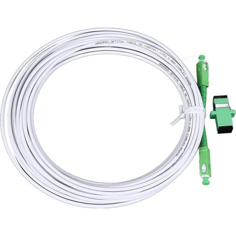 Optisches Modem-Verlängerungskabel-Set, armiertes Singlemode-SC-Patchkabel mit Flanschstecker für FTTH
