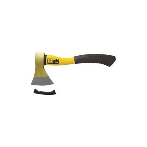 Hachette 600 g – Manche en caoutchouc – Pour fendre petites bûches et couper racines – Longueur 37 cm – Toolland