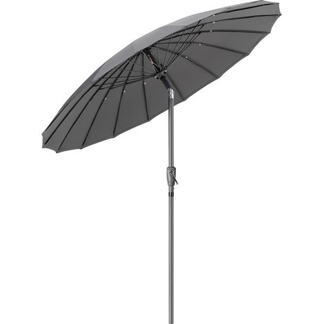 Shanghai Parasol With Tilt 2m - Grey (1/5)