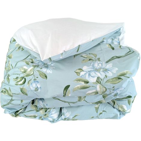 Housse de couette percale ELÉNA 140x200 cm (1/5)