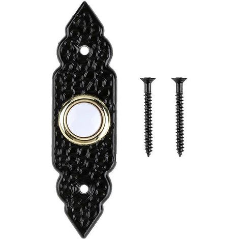 Sonnette filaire style vintage avec rétroéclairage, universelle et facile à installer, finition laiton classique pour la maison (1/5)