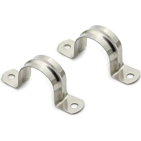 Rohrschelle 25 mm – 25 mm Schlauchschelle, 25 Stück, Edelstahl, U-Rohrschelle, Verbindungsring, Rohrschelle, Karte, Reitkarte, Sattelkarte, Rohrbefestigung (1/5)