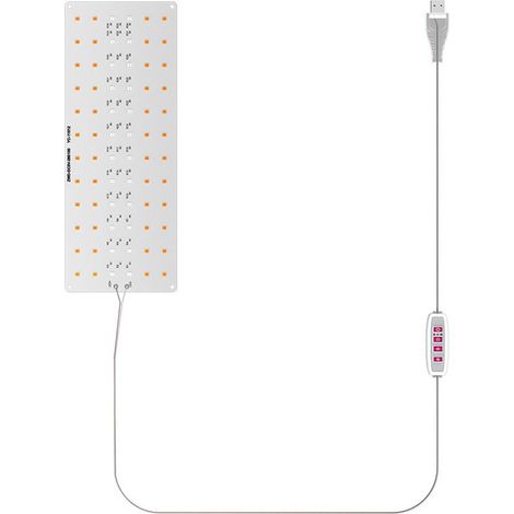 Lampe de croissance LED pour plantes d'intérieur, spectre complet, intensité variable, usage intérieur, minuterie 8 h, 12 h ou 16 h, alimentation USB 5 V, pour serres, une seule tête (1/5)