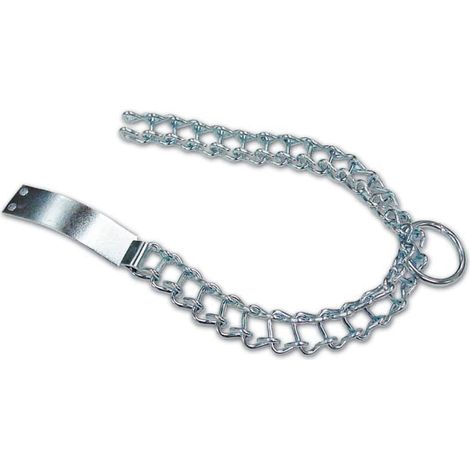 Collare per Cane taglia Media Lunghezza 40 cm in maglia metallica nichelata