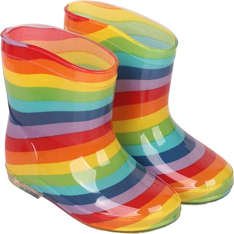 1 Paire Bottes de pluie, antidérapantes, imperméables, PVC, pour garçons et filles (1/5)