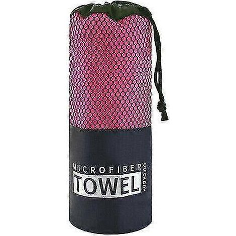 Mikrofaser-Strandtuch für Erwachsene, Reisehandtuch, Badetuch, Sporthandtuch, schnelltrocknend-4080CM-Rose