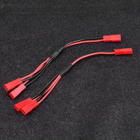 2pcs Câble Y JST Femelle Double pour TRX-4 ESC Accessoire Radio-Commande RC (1/5)