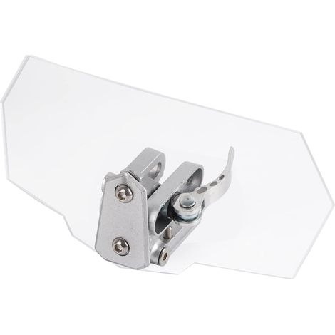 Deflector de extensión de parabrisas ajustable transparente para motocicleta, antiarañazos, para la mayoría de las motocicletas. (1/5)