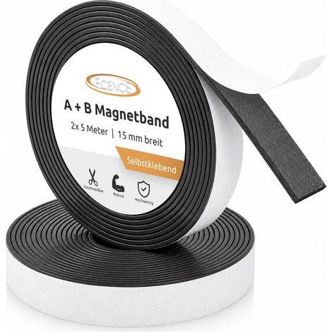 Magnetband selbstklebend A+ B für Fliegengitter und Moskitonetze 5m (1/5)