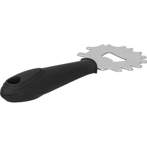 Grattoir de Barbecue en Acier Inoxydable, Nettoyant sans Poils avec Ouvre-Bouteille