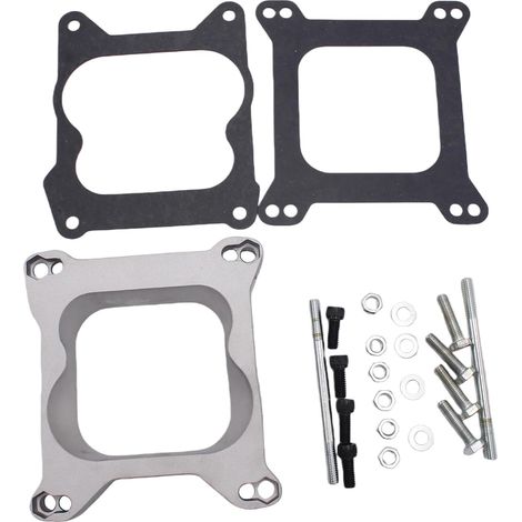 Entretoise de carburateur ouverte en alliage d'aluminium de 1,9 cm pour Holley 4bbl SPC 9130 - Entretoises de carburateur phénoliques de rechange pour collecteur quadrajet pour Holley Edelbrock9130 (1/5)