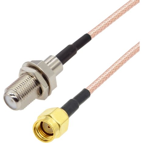 Cable pigtail con conector F / conector SMA-RP RG316 de 5 m