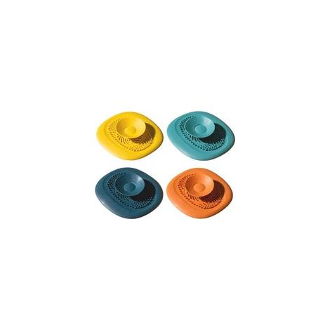 Filtre de douche de salle de bain avec attrape-cheveux en silicone, lot de 4. (1/5)