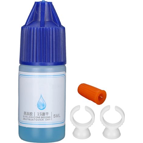Colle pour extensions de cils à usage domestique, de qualité professionnelle, à séchage rapide, 5 ml (1/5)